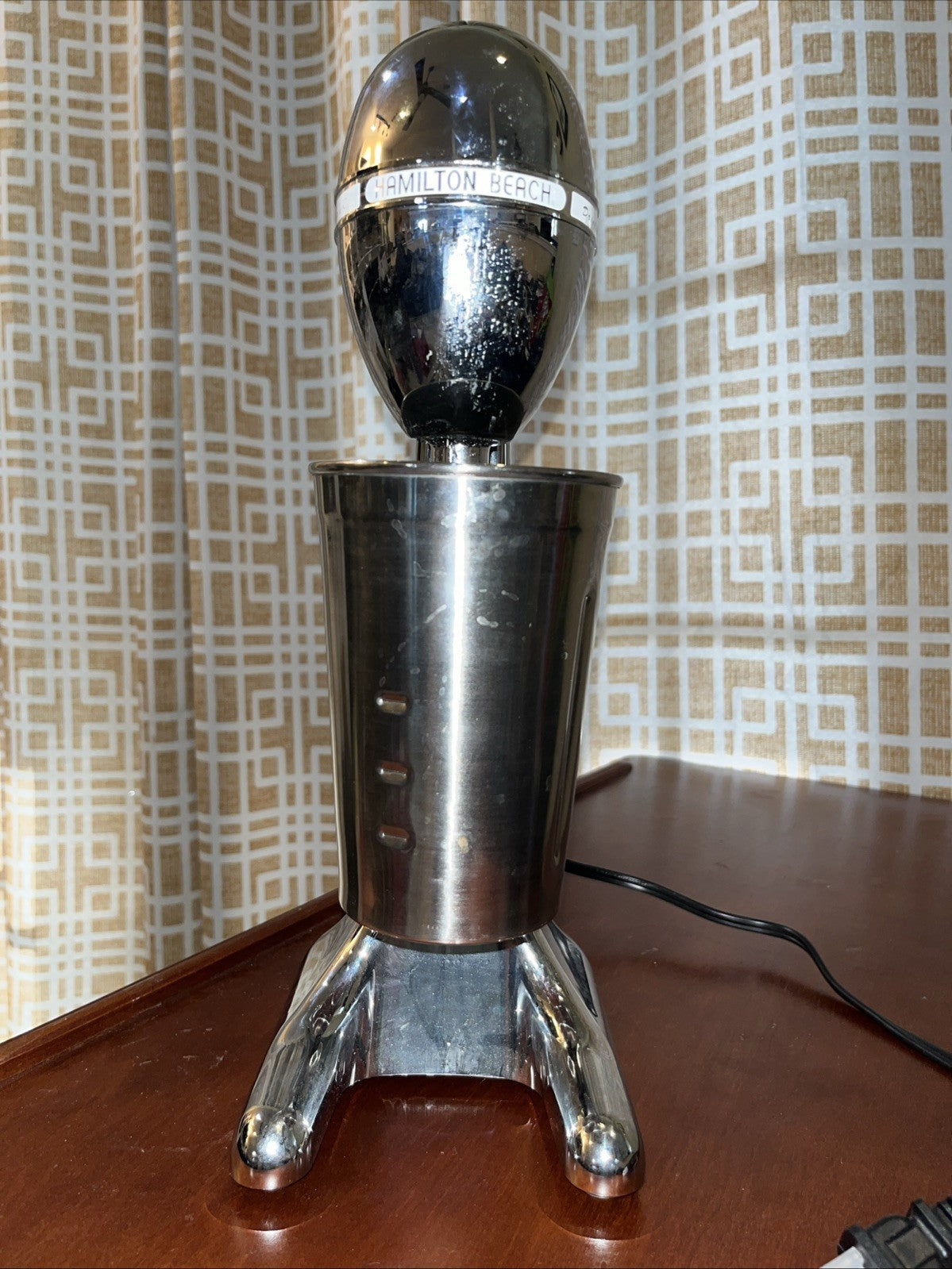 Hamilton Beach Classic Drink Master Chrome Countertop Shake Mixer. Tested