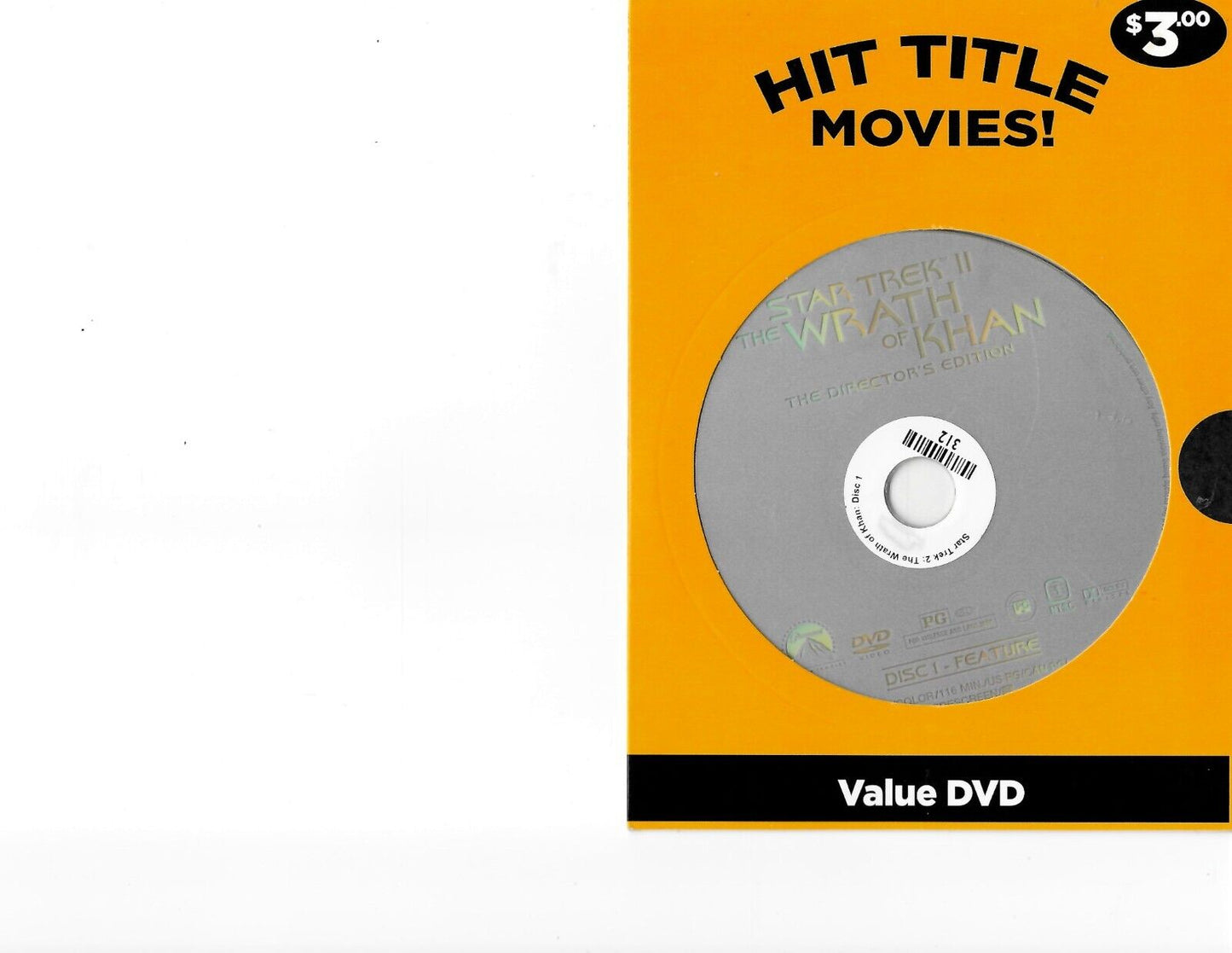 Star Trek II: The Wrath of Khan (DVD, 2000)