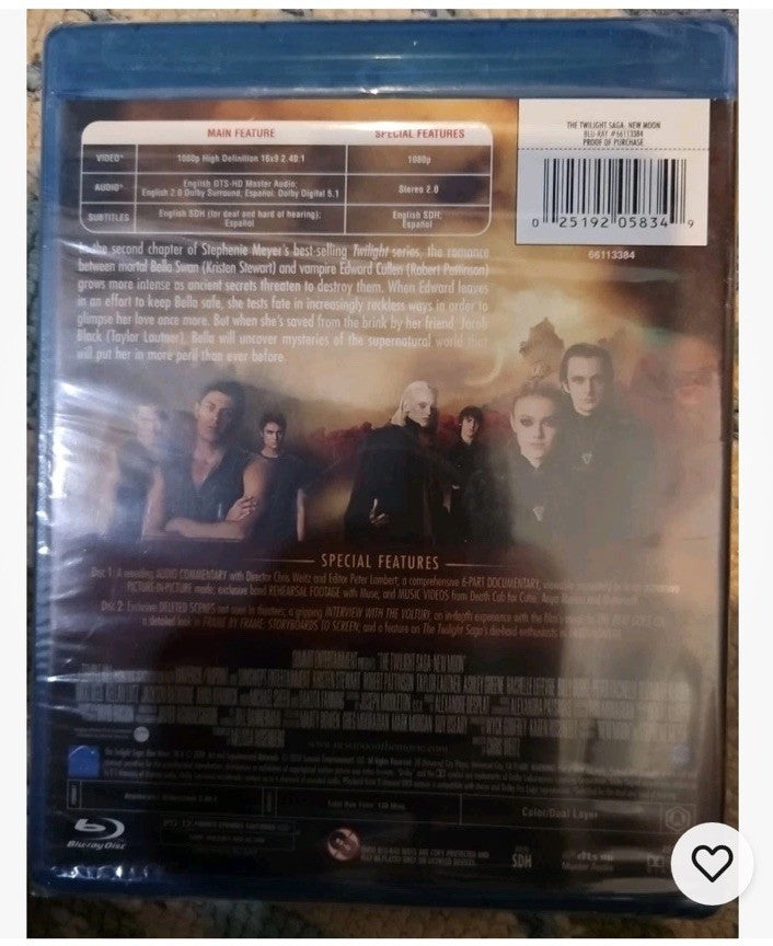 The Twilight Saga: 5-Movie Collection (Bluray) Individually Packaged. No Dowload