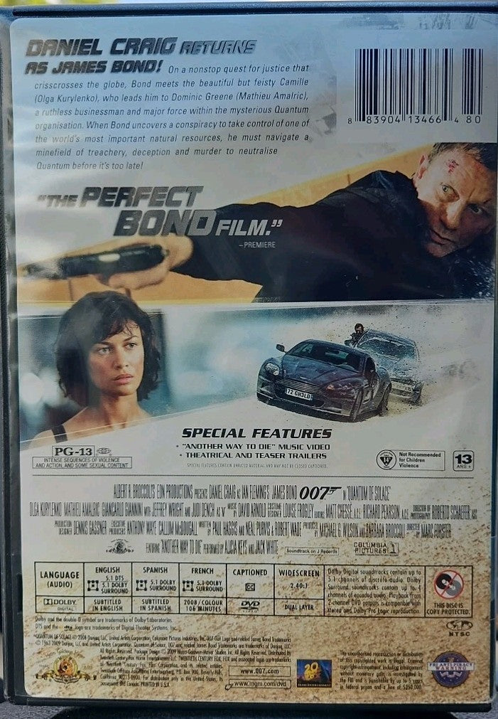 Quantum of Solace (DVD, 2008) New Sealed