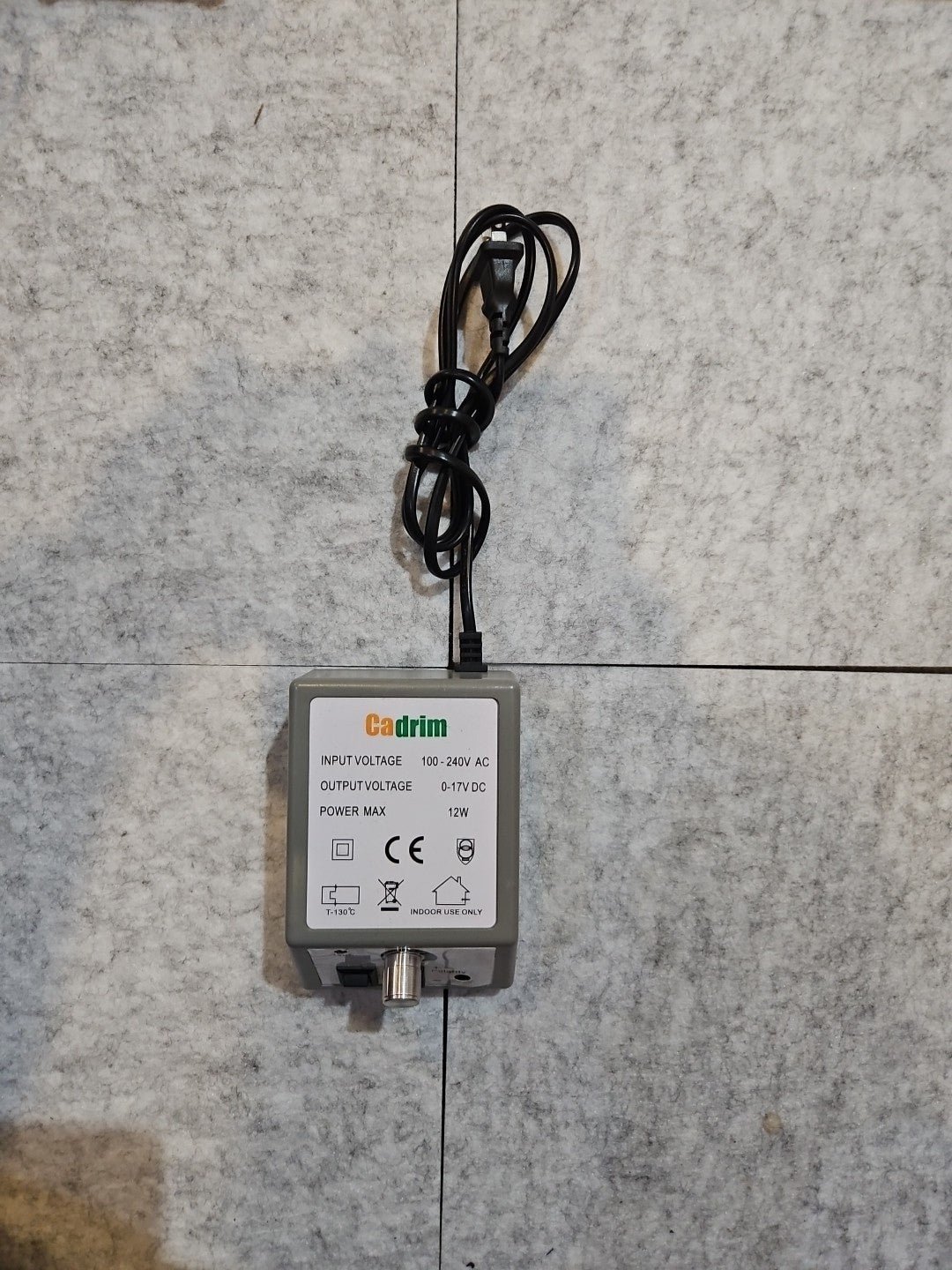 Cadrim Variable 100-240 VAC to 0-17 VDC 12W Power Converter/Transformer