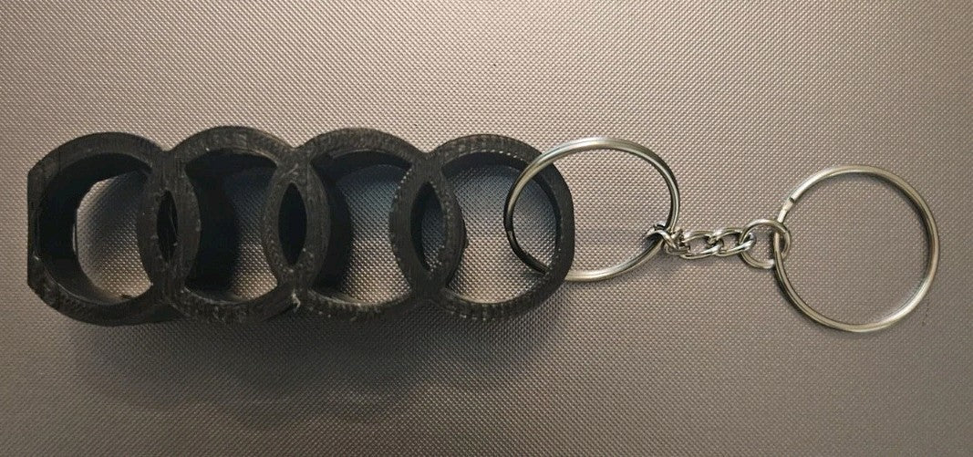 Audi Inspired Optical Illusion Key Chain