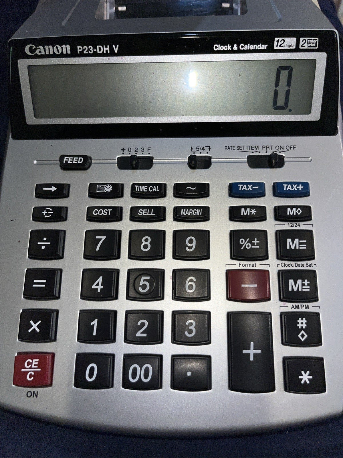Canon P23-DHV Printing Calculator. Tested