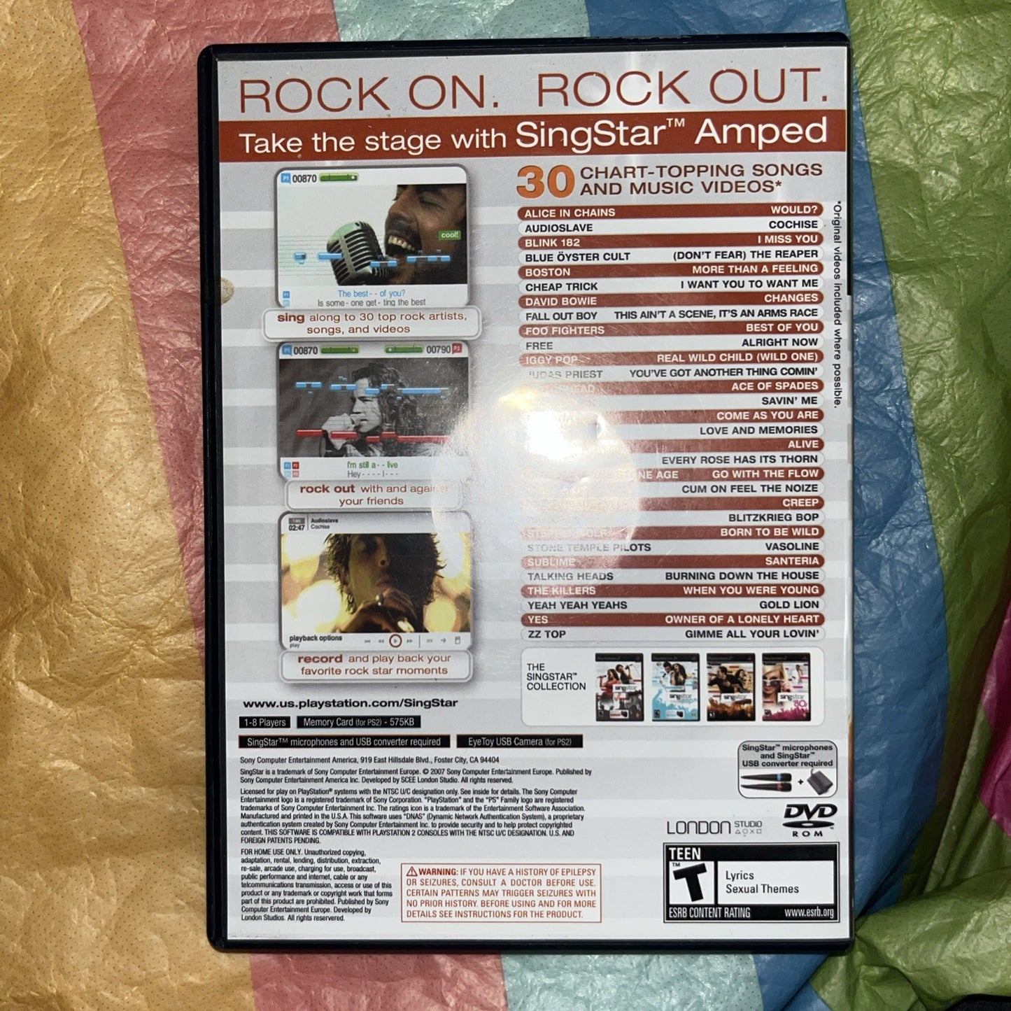 Singstar Amped (PS2) Microphones Required Not Provided. Tested. Manual