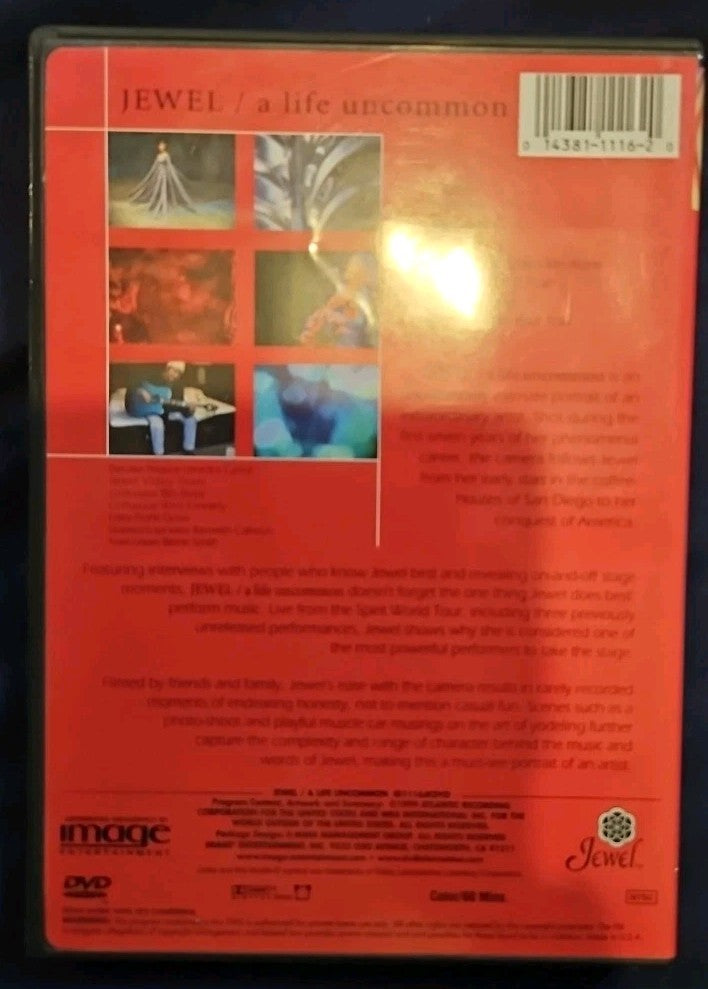 Jewel: A Life Uncommon (DVD, 2001) New Sealed