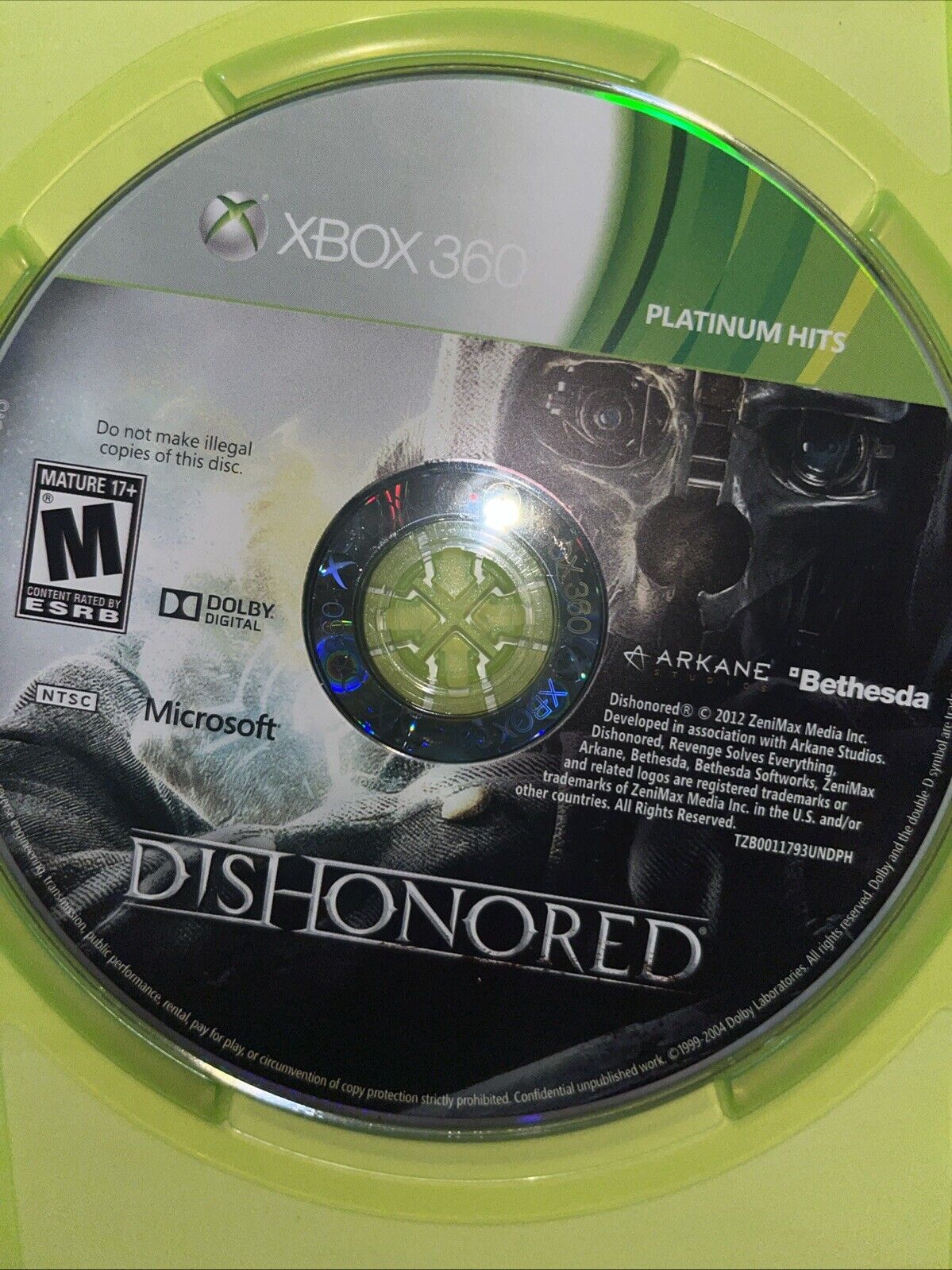 Dishonored - Xbox 360 - CIB - Tested. New Case. No Scratches.  Resealed