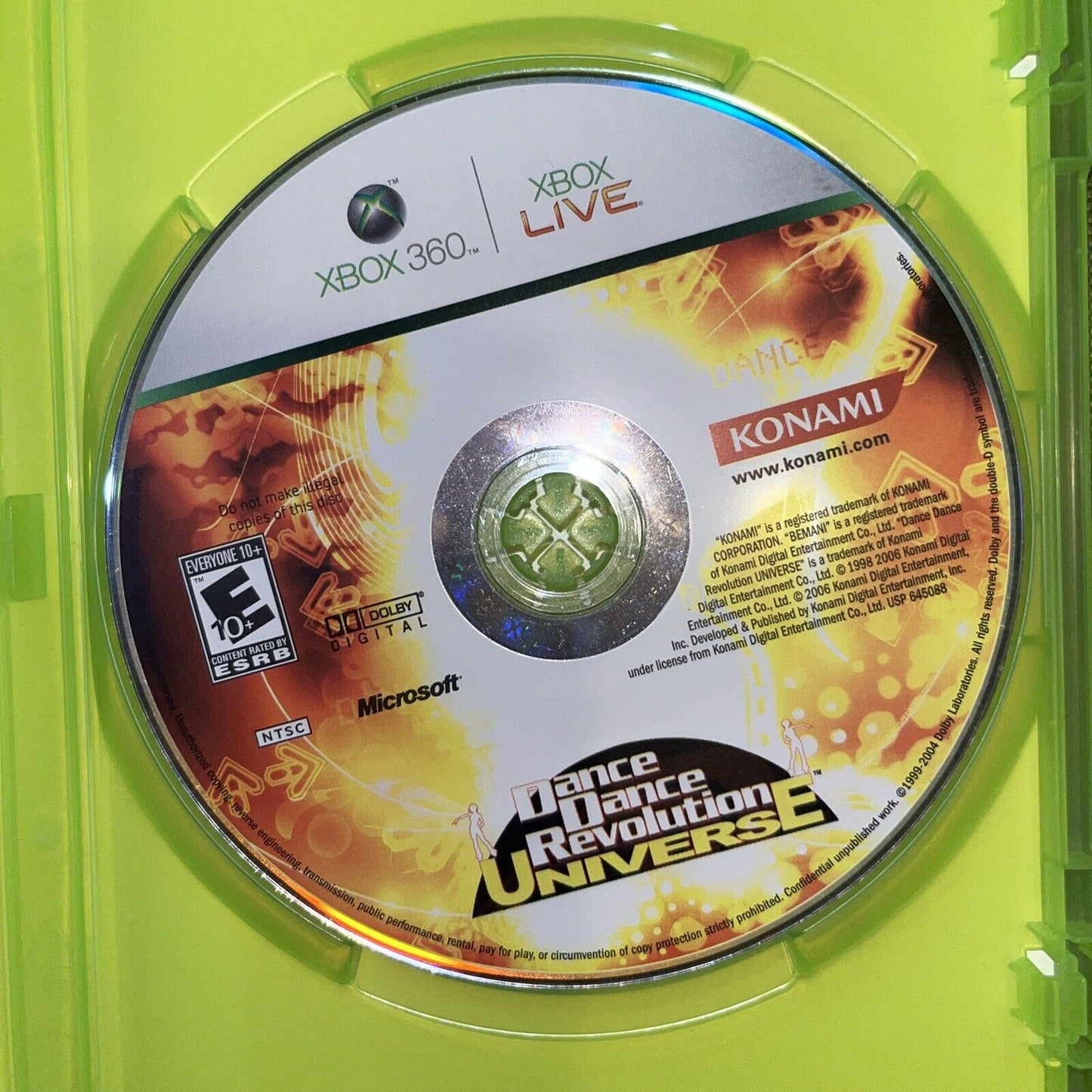 Dance Dance Revolution: Universe (Microsoft Xbox 360, 2007) With manua