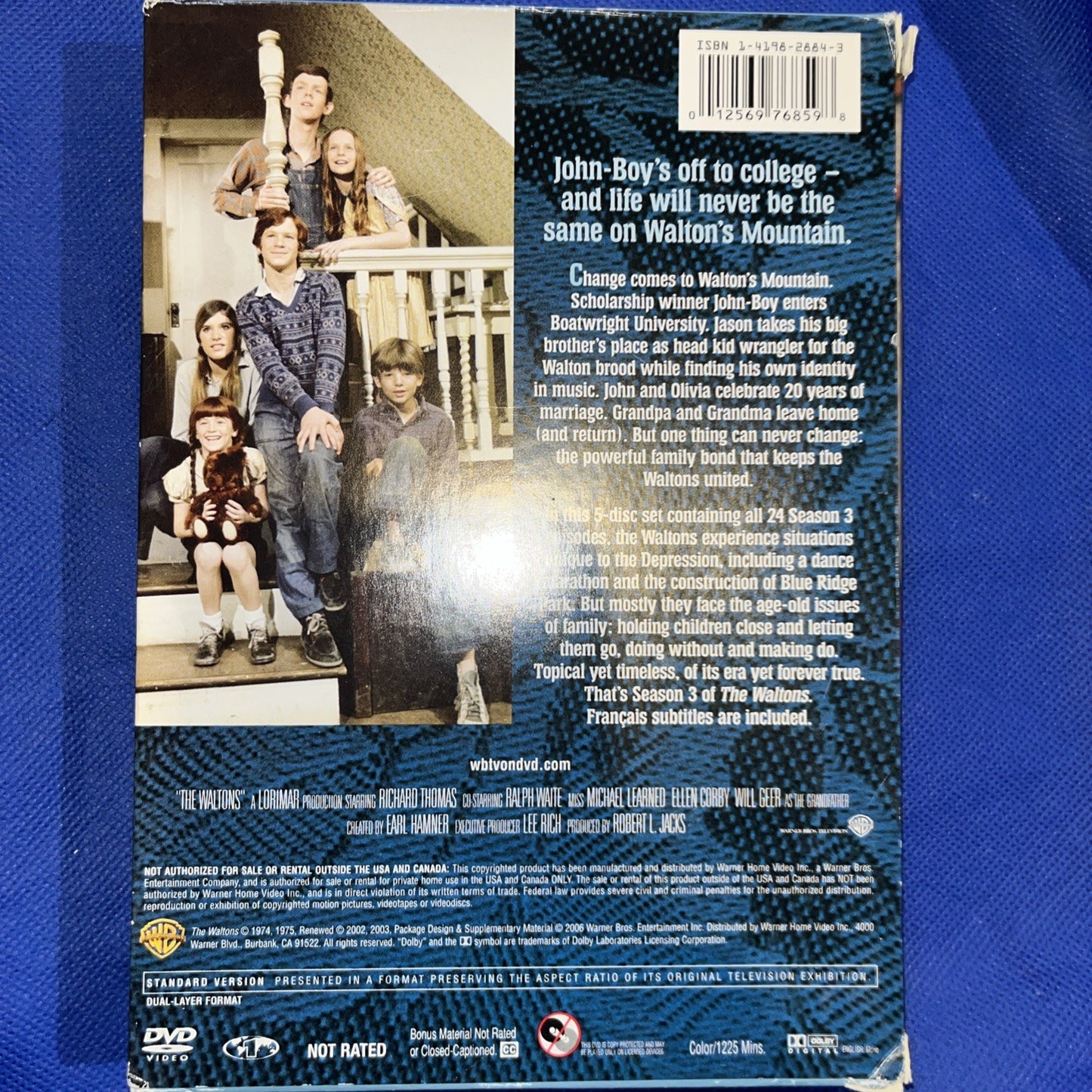 Waltons: Season 3 (DVD) Tested. Missing Disc 4