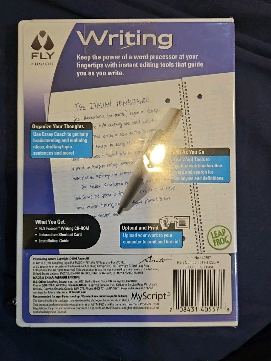 FLY Fusion -- Writing (FLY Pentop Computer, 2007)