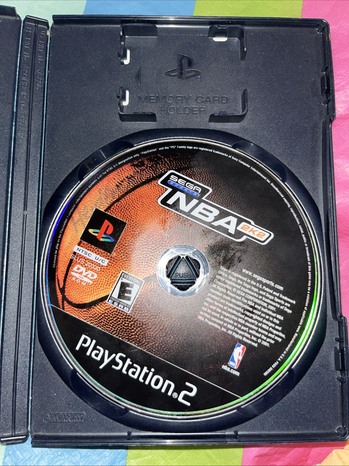 NBA 2K2 Greatest Hits (PS) Tested. Stained Insert. Name On Disc