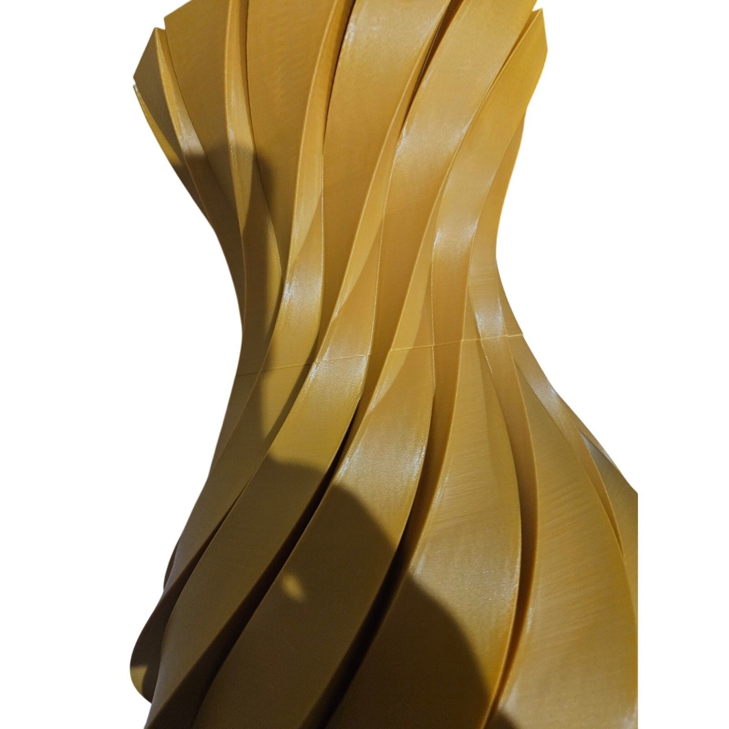 12.5" Tall x 8.5" Wide 3D printed Swirl Vase