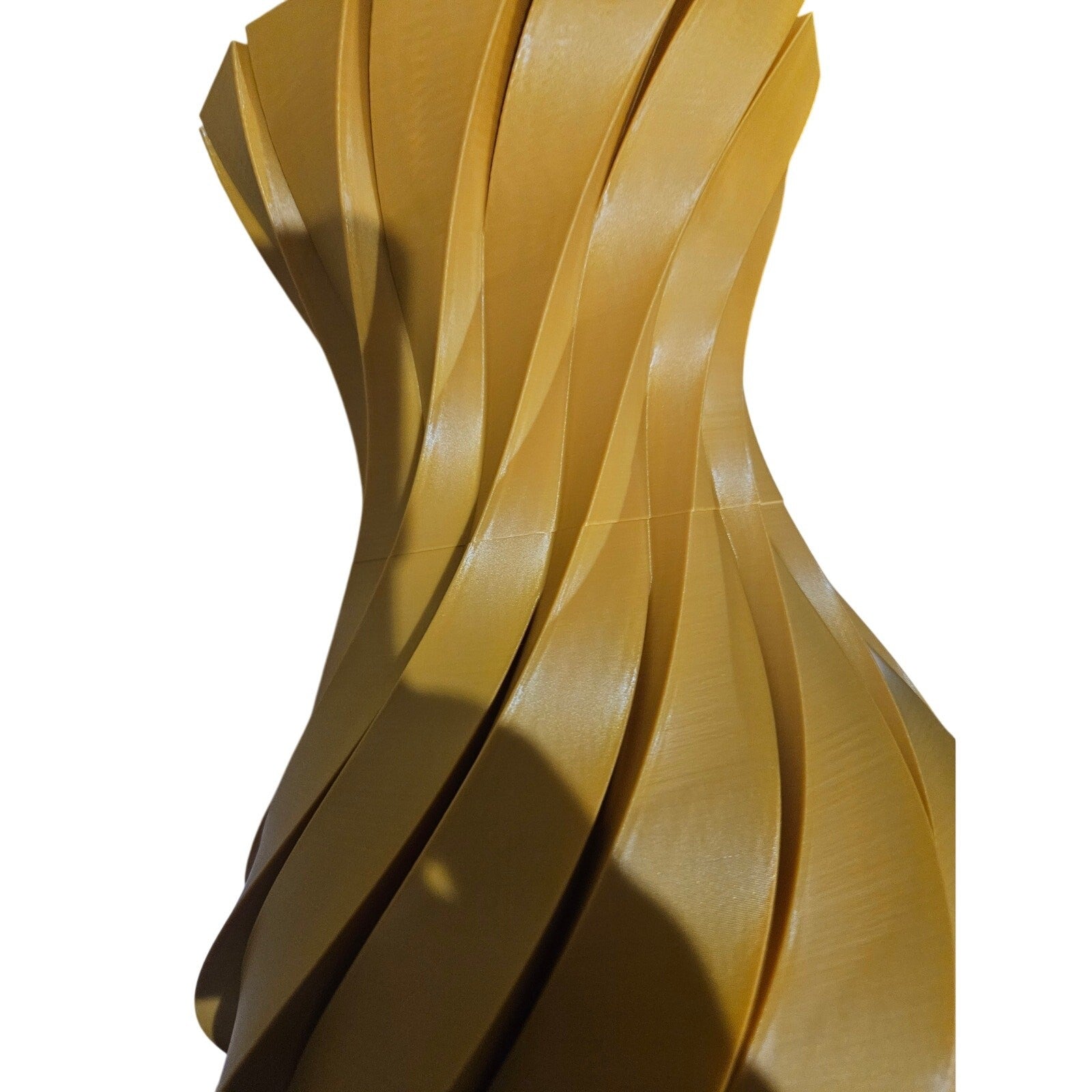 12.5" Tall x 8.5" Wide 3D printed Swirl Vase