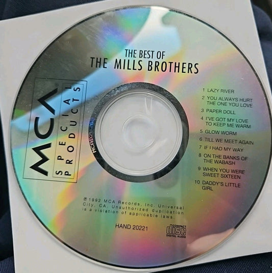  The Best of the Mills Brothers (CD) Disc Only. Tested