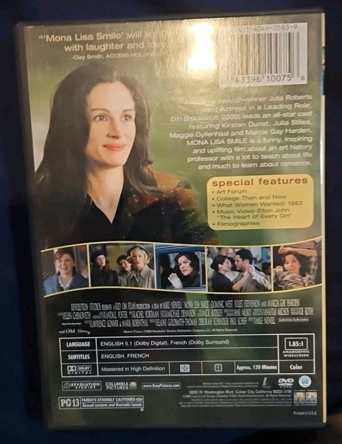 Mona Lisa Smile (DVD, 2003) brand new sealed