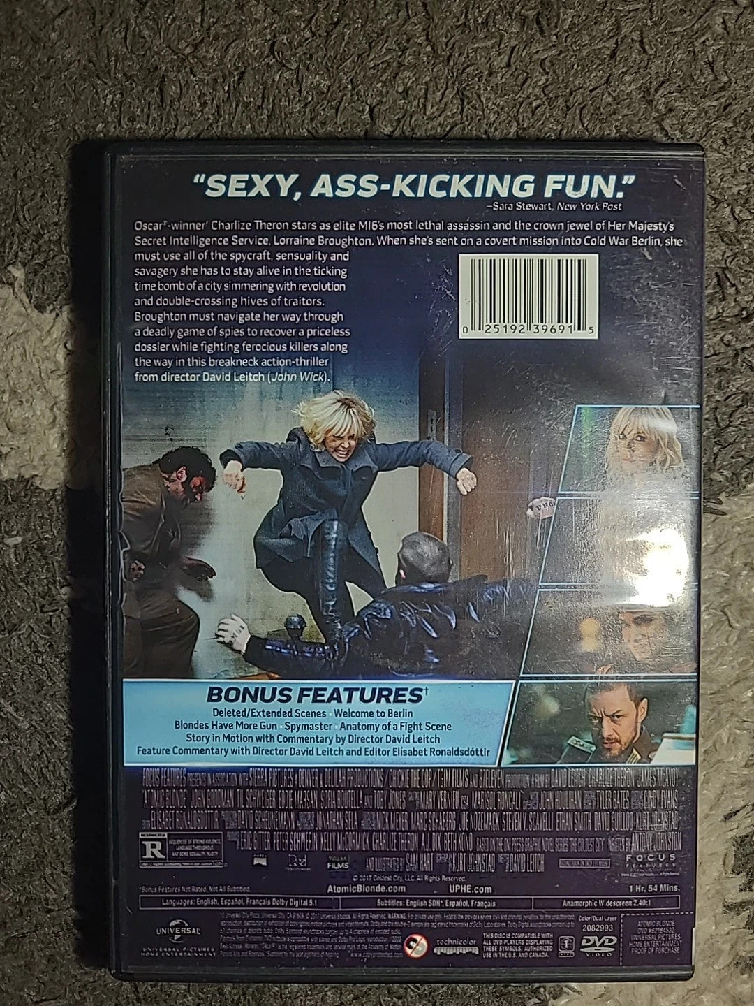 Atomic Blonde (DVD, 2017) New