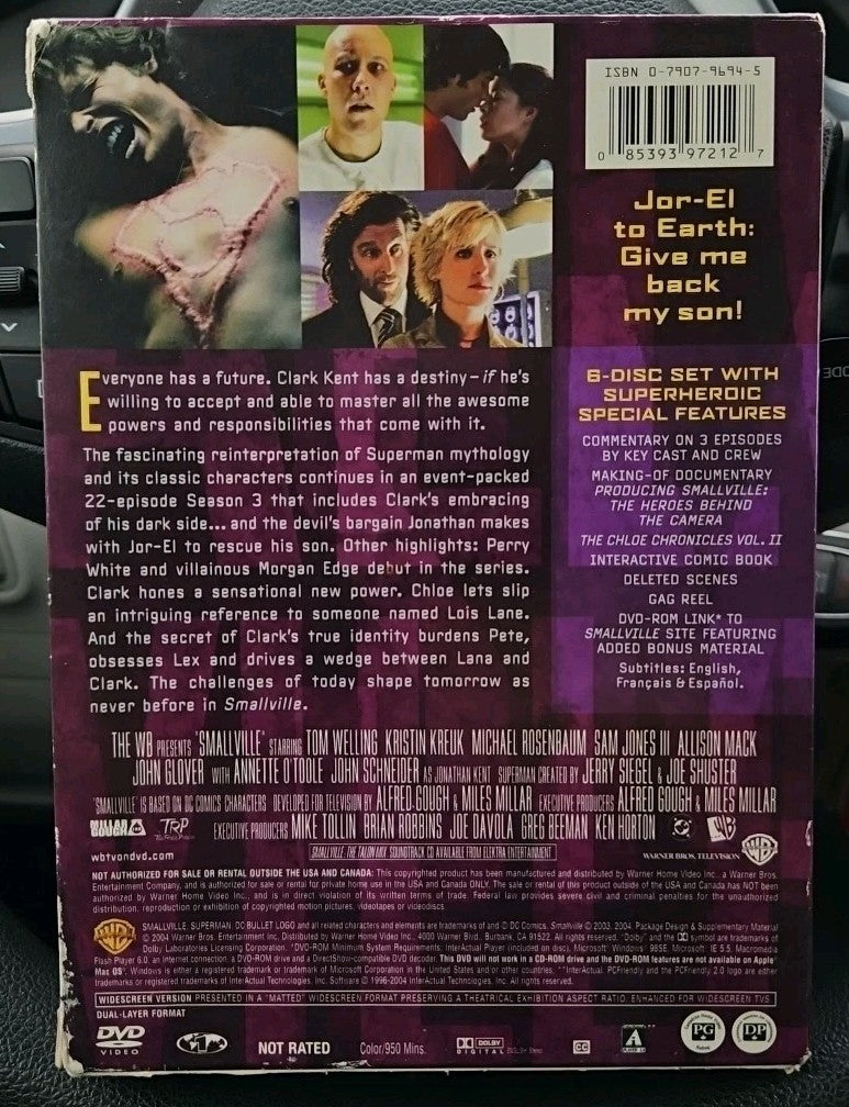 Smallville - Season 3 (DVD, 2004, 6-Disc Set) Tested
