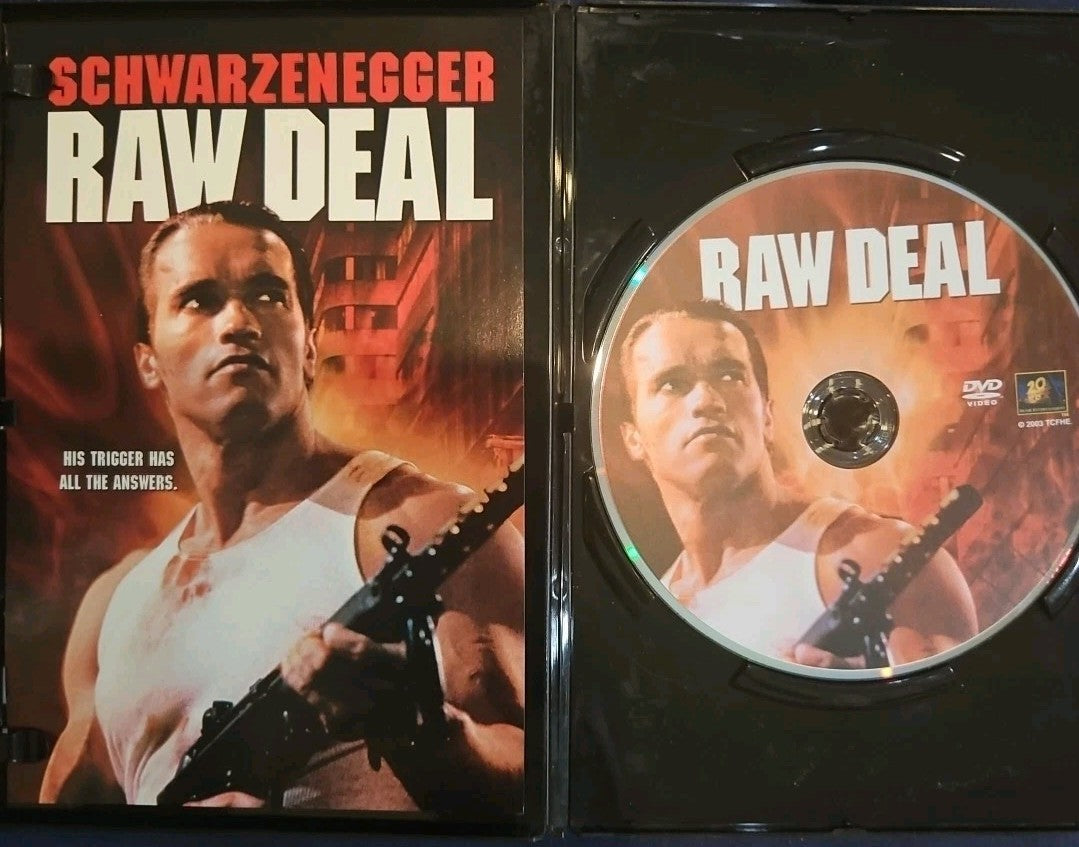 Raw Deal (DVD, 1986) Slimcase. Artwork Cropped. Tested