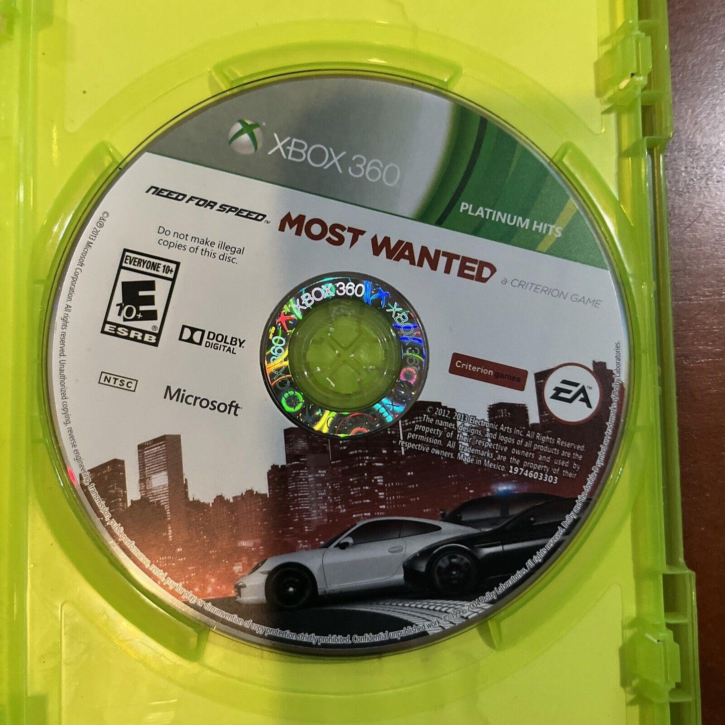Need for Speed: Most Wanted - Limited - Xbox 360 - Tested. ￼ Worn Artwork. ￼