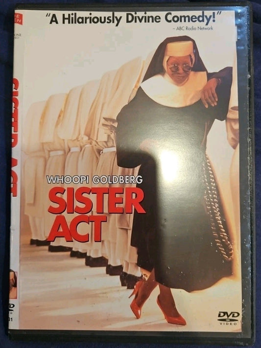 Sister Act (DVD, 1992) Slim Case. Cropped Sleeve