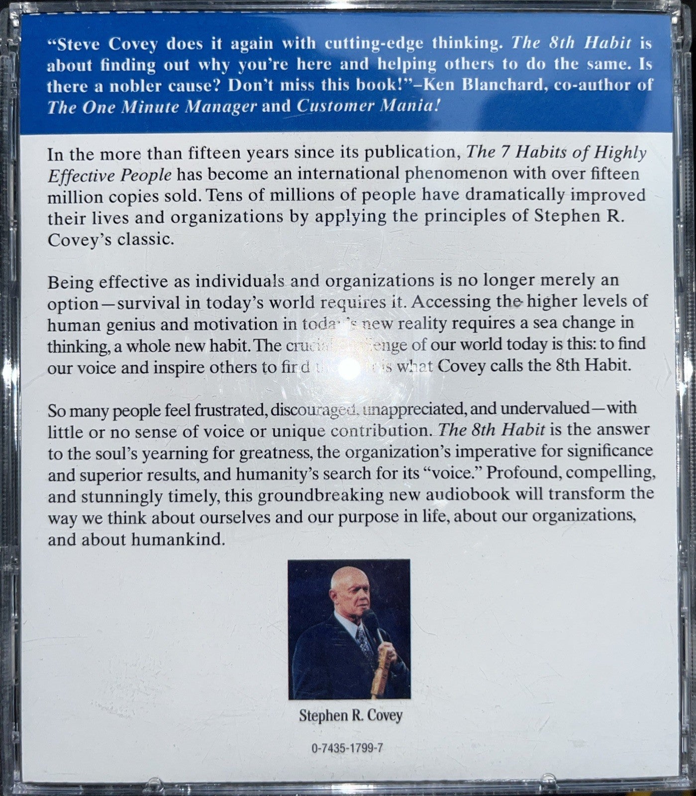 The 8th Habit : From Effectiveness to Greatness by Stephen R. Covey (2011,...