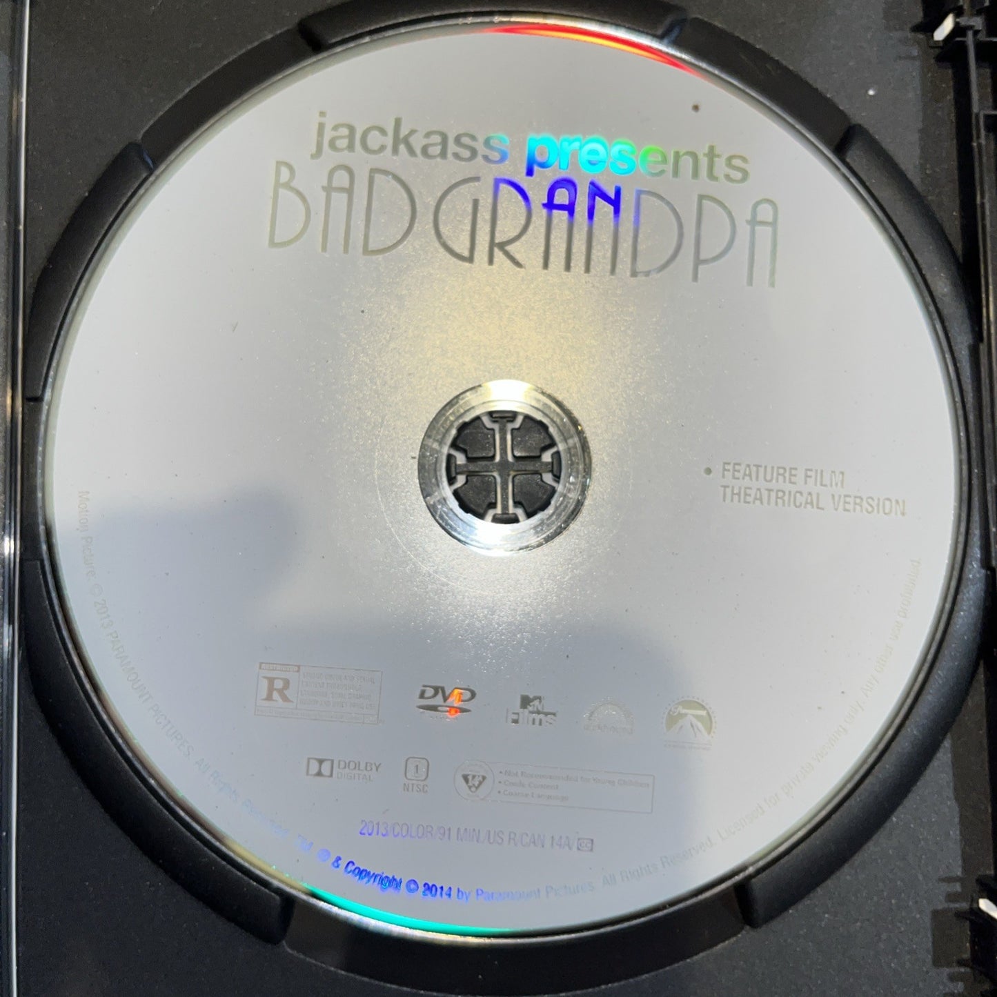 Jackass Presents Bad Grandpa (DVD, 2013) Artwork Damage