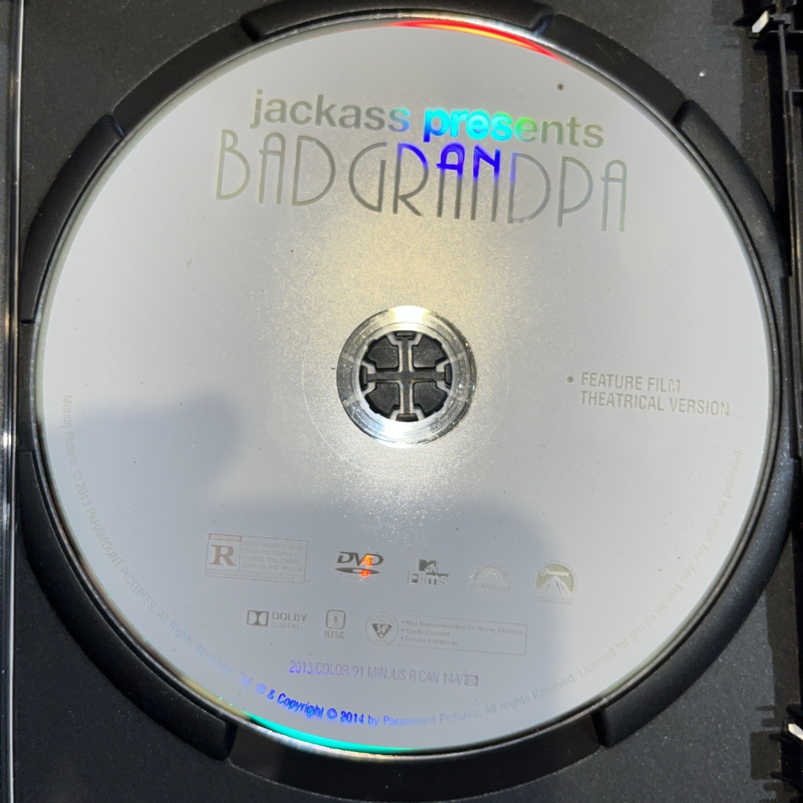 Jackass Presents Bad Grandpa (DVD, 2013) Artwork Damage