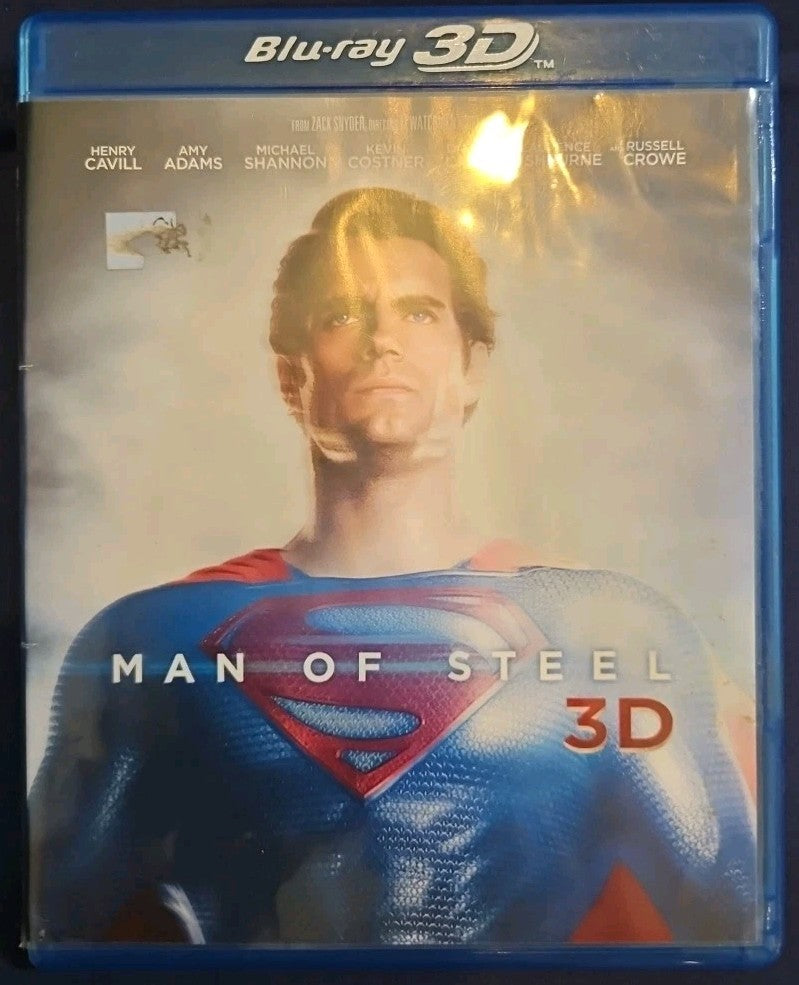 Man of Steel (Blu-ray 3D, Blu-ray, DVD) No Digital Download. New Sealed