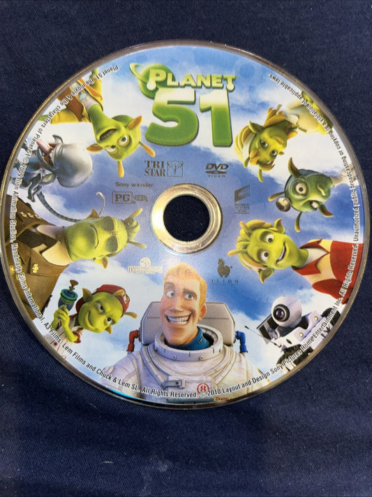 Planet 51 (DVD, 2009) Disc Only. Tested
