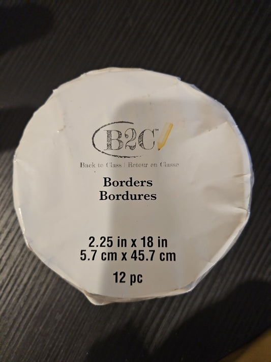 B2G Back To Glass Borders 2.5" x 18 Inch 12 Piece