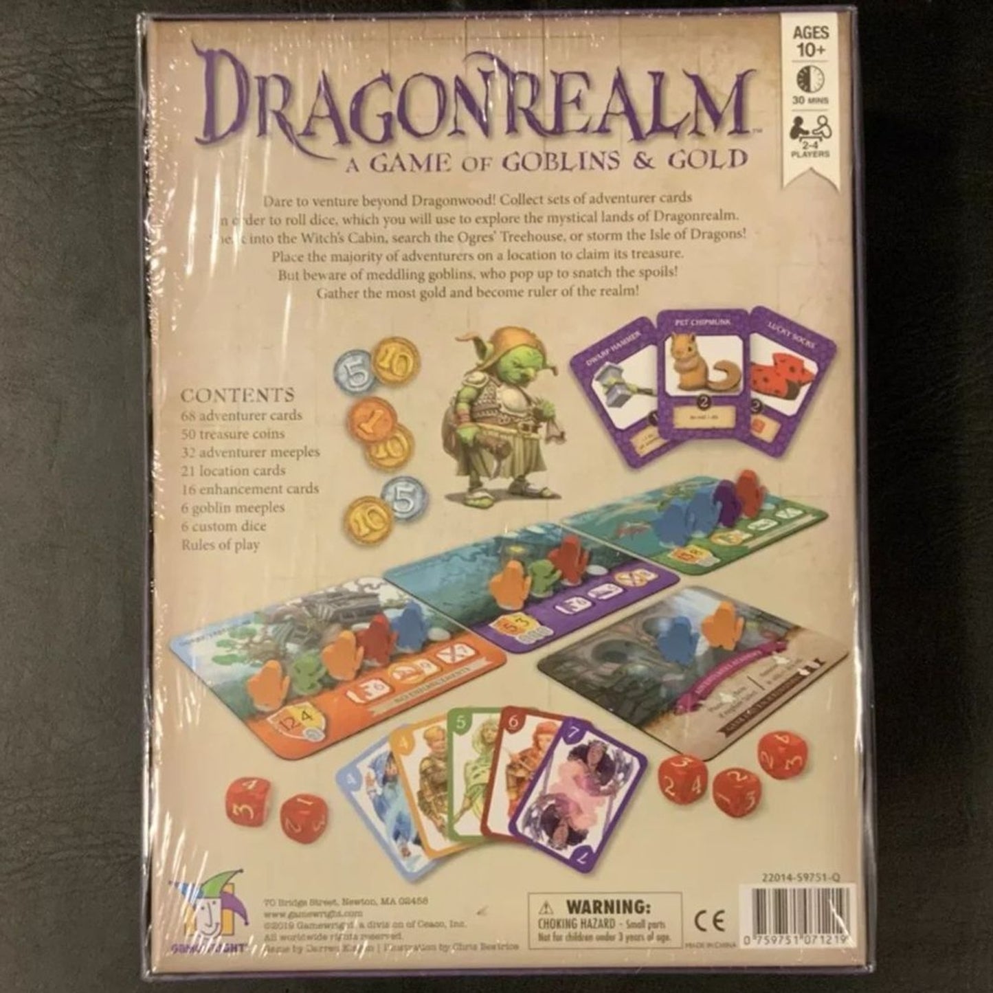 Gamewritght Dragonrealm: A Game of Goblins & Gold - Factory Sealed
