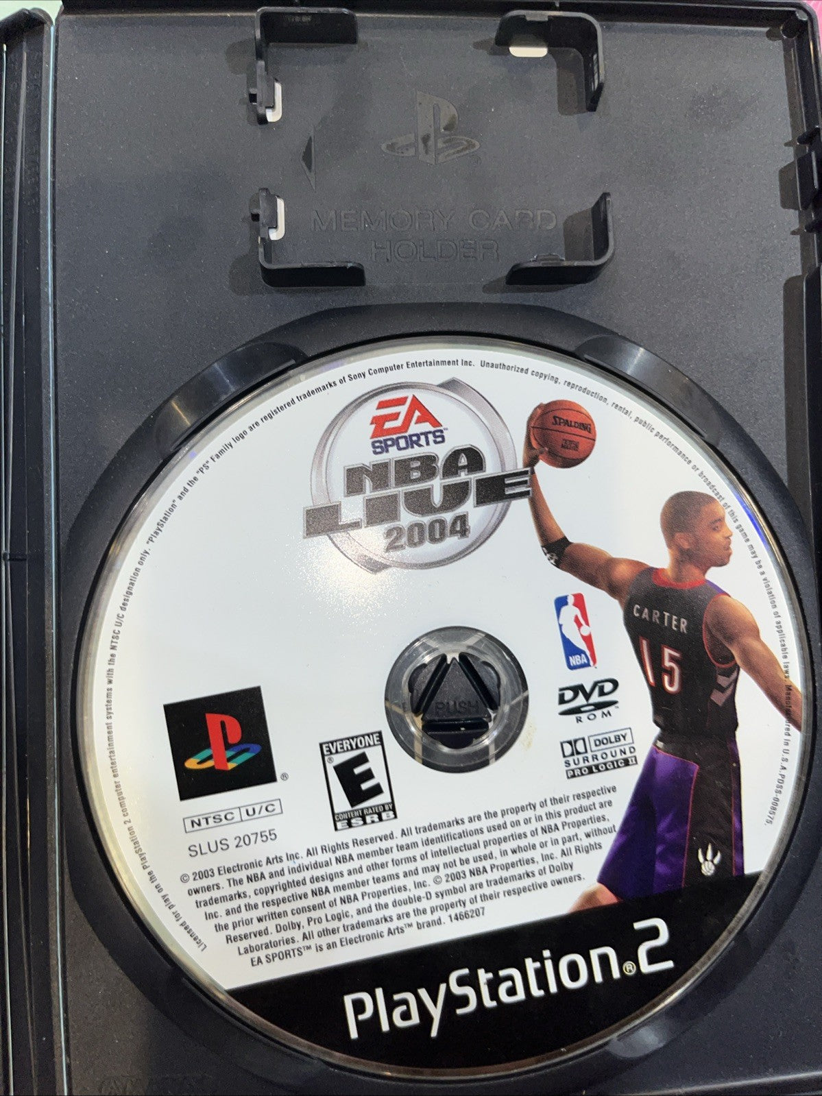 Nba Live 2004 (PS) Tested. CIB W/Manual + Reg Page. Stained Insert.