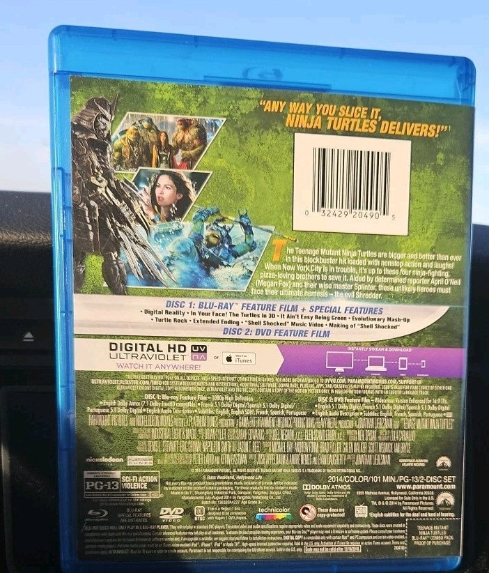 Teenage Mutant Ninja Turtles (Blu-ray, 2014) Brand new seald. no digital Copy