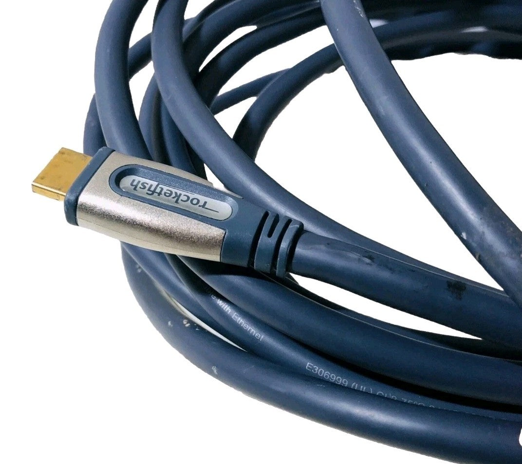 Rocketfish (RF-G1180) 24’ft. Long HDMI Cable With Ethernet 24k Gold Connector