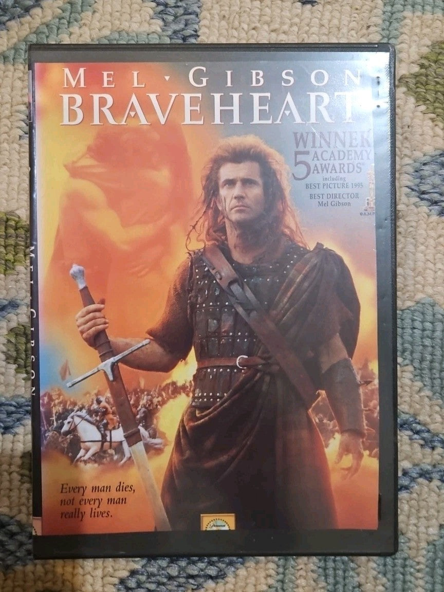 Braveheart (DVD, 1995) Tested slim case cropped artwork.