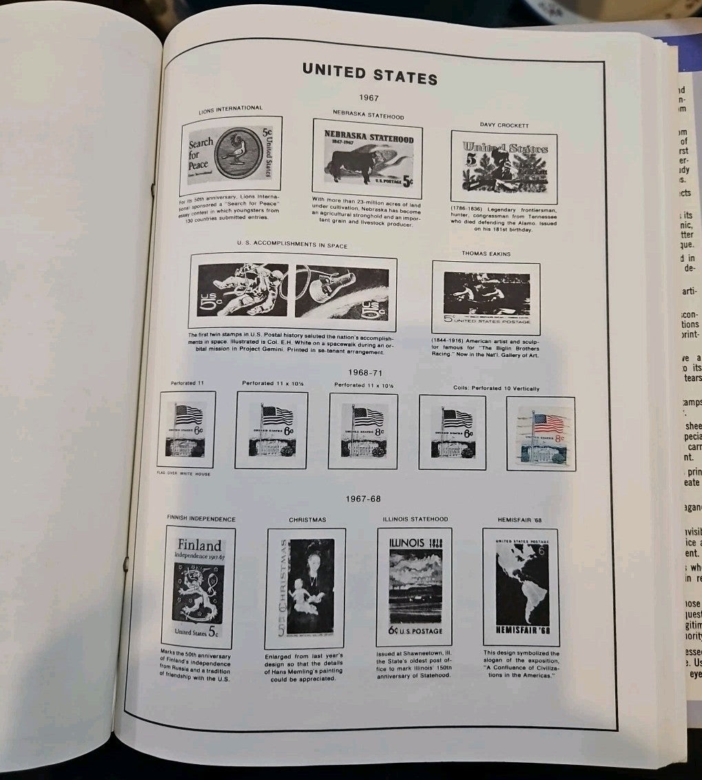 Hygrade AMERICA Stamp Collection Album W/ Some Stamps In Binder  1982