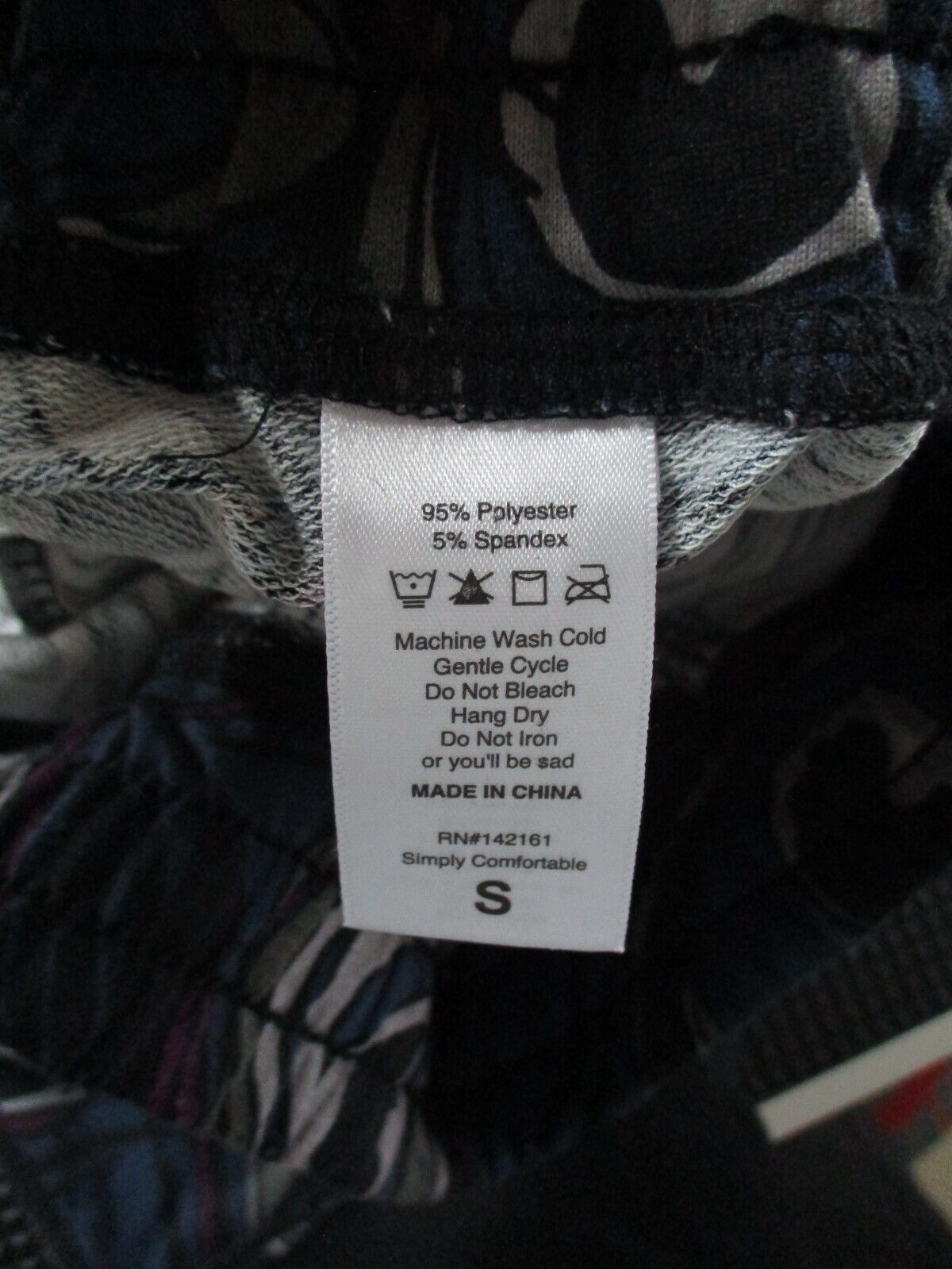 LuLaRoe Jax SMALL NWOT Blue Black Purple and Gray Peacock Joggers Sweatpants