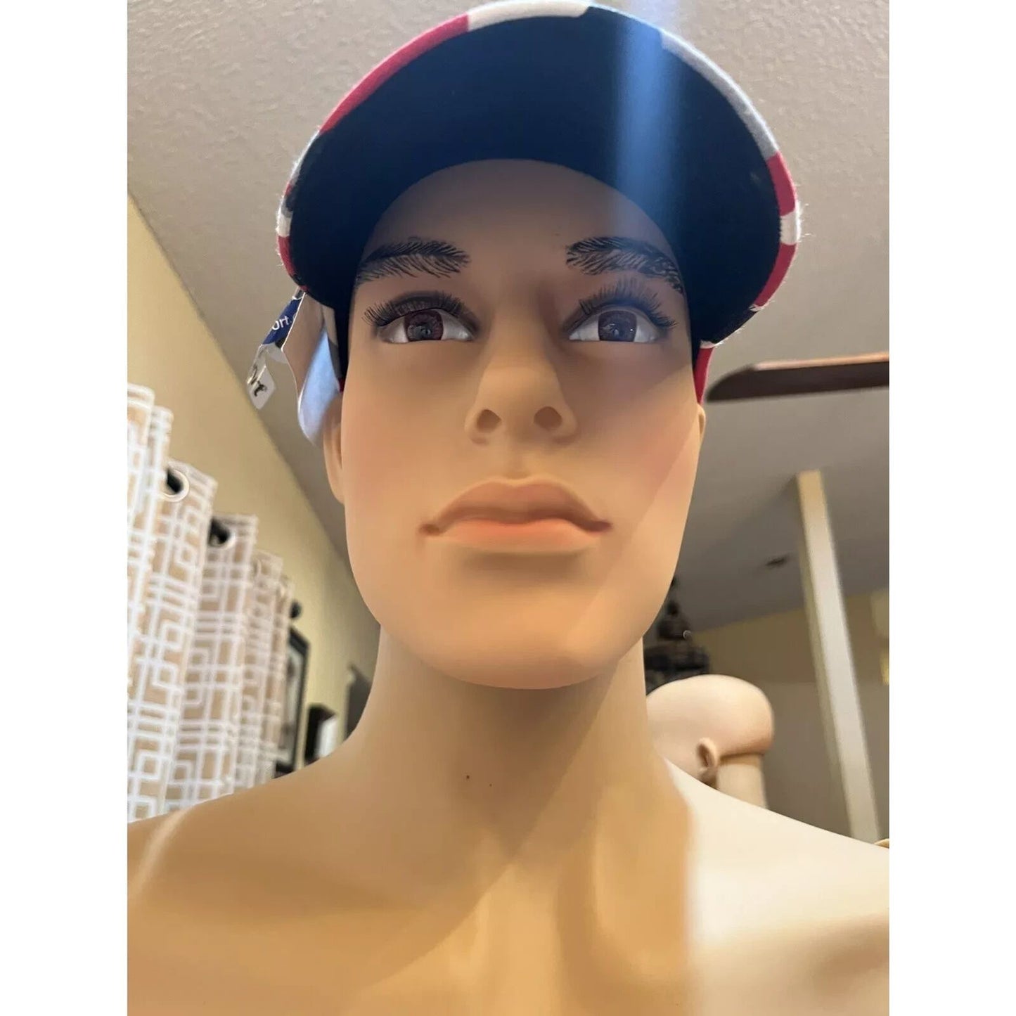 Baseball Cap - Adjustable - Red/White/Gray/Black Patterned - Brand New