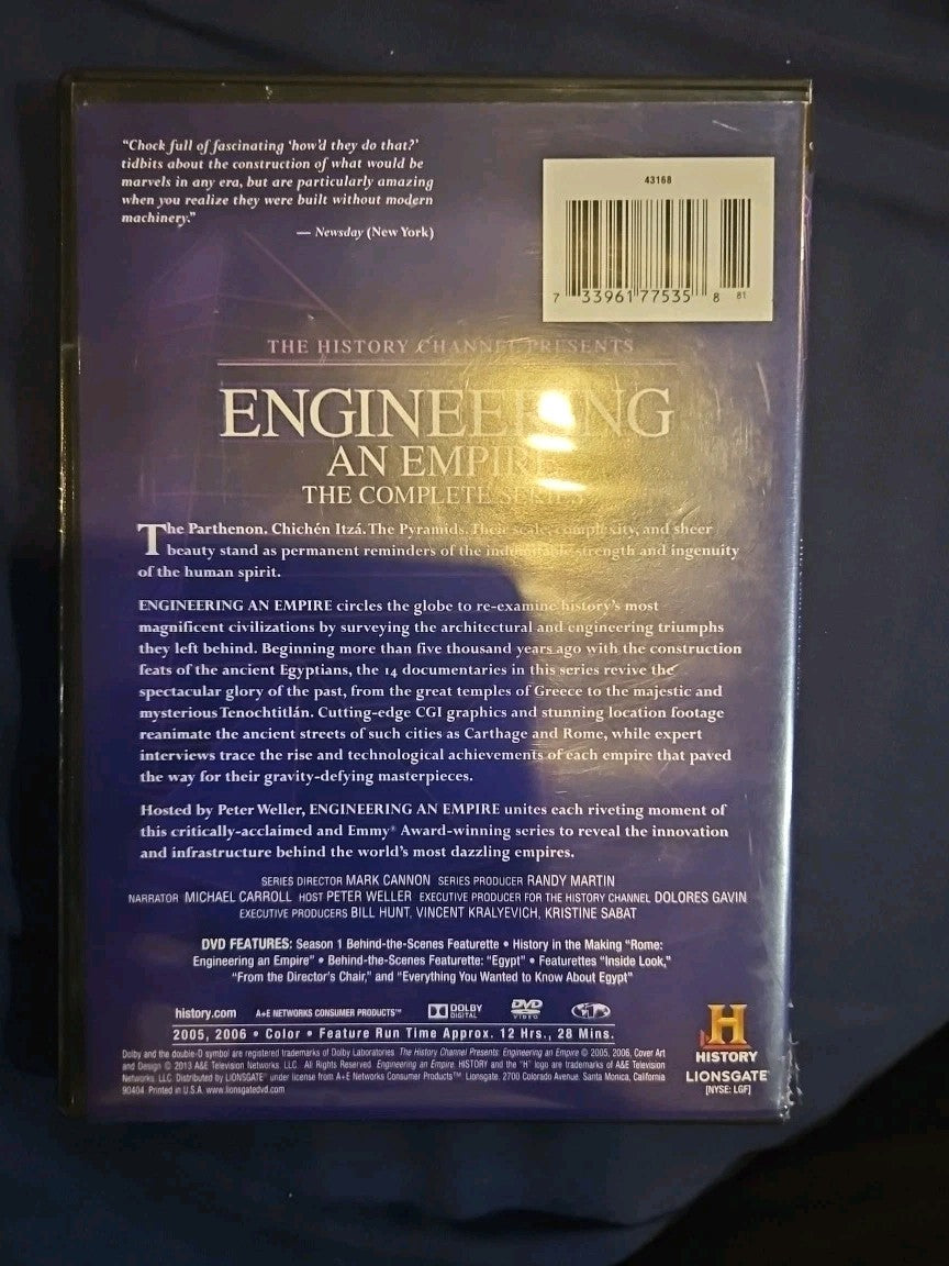 Engineering an Empire: Collectors Edition (DVD, 6-Disc Set) Missing Disc 2