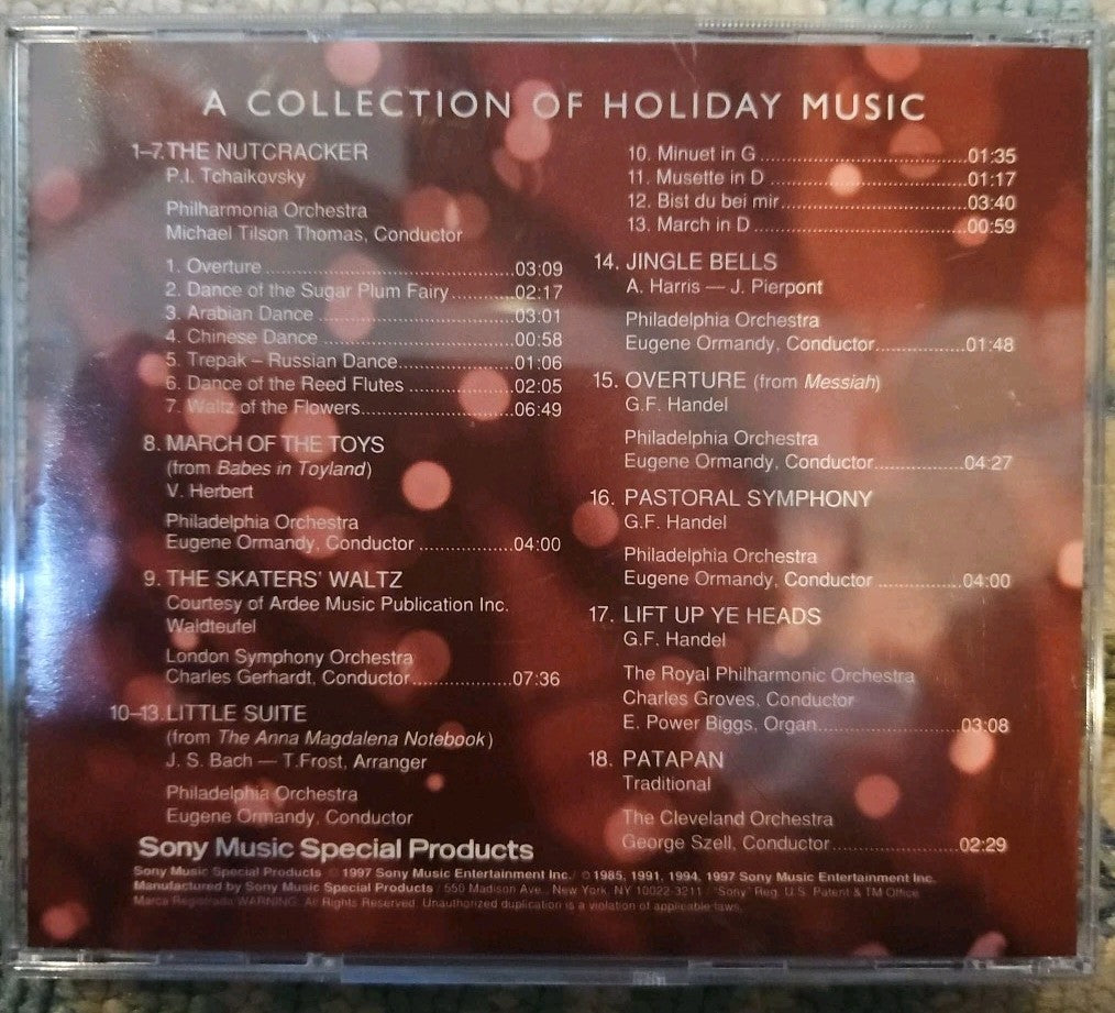 Music To Your Ears CD A Collection Of Holiday Music