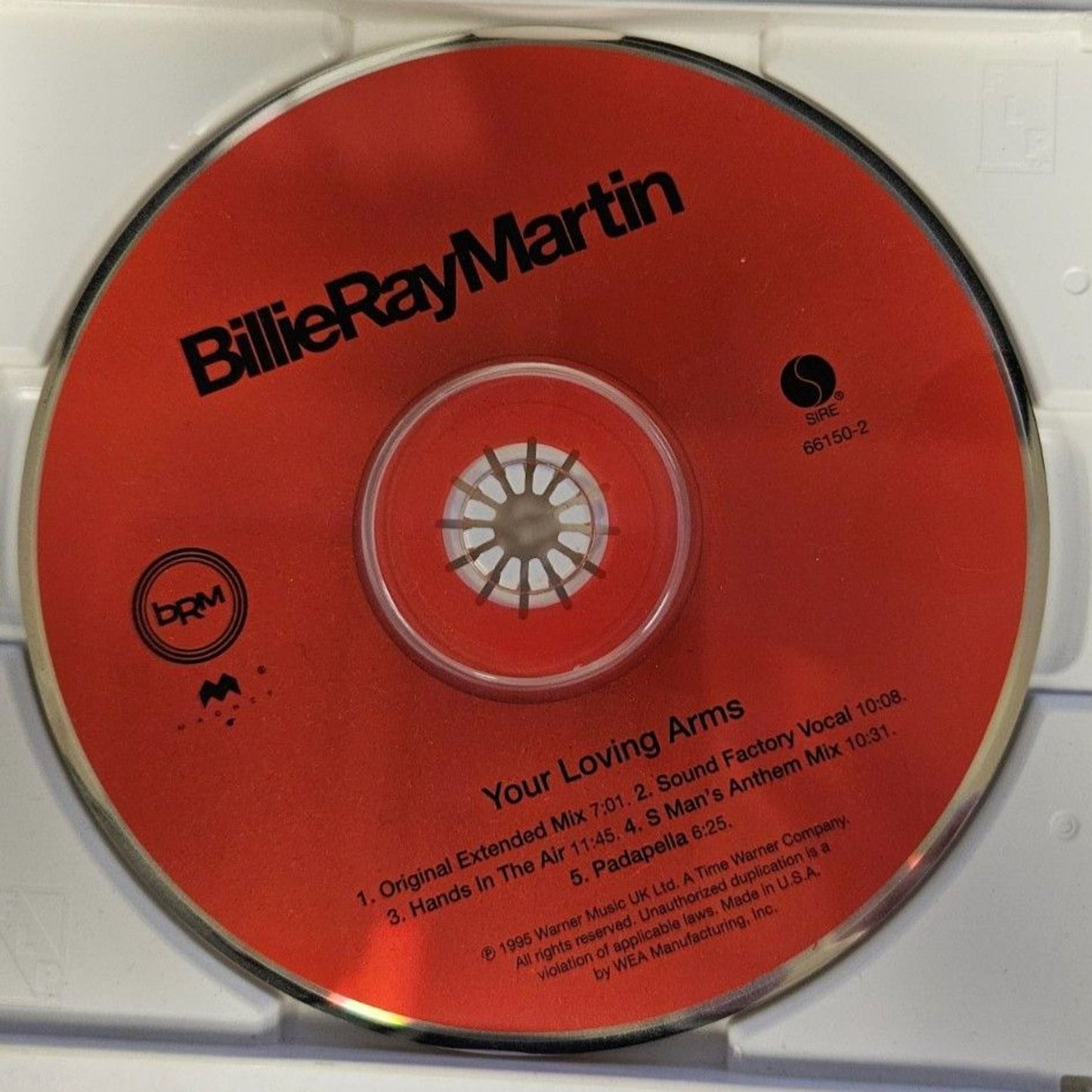 Billy Ray Martin - Your Loving Arms (CD) Factory Sealed