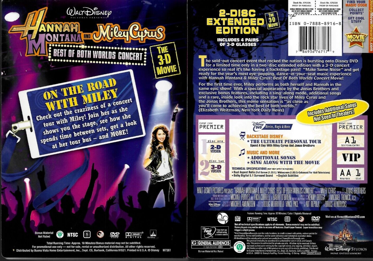 Hannah Montana  Miley Cyrus: Best of Both Worlds Concert + Bonus DVD