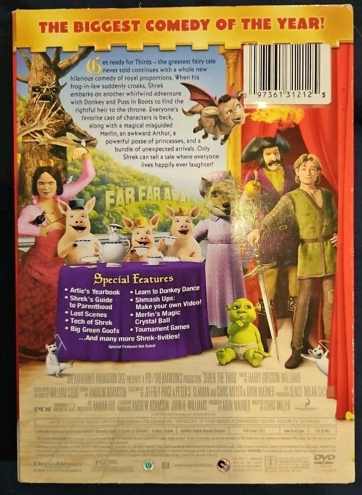 Shrek the Third (DVD, 2007)