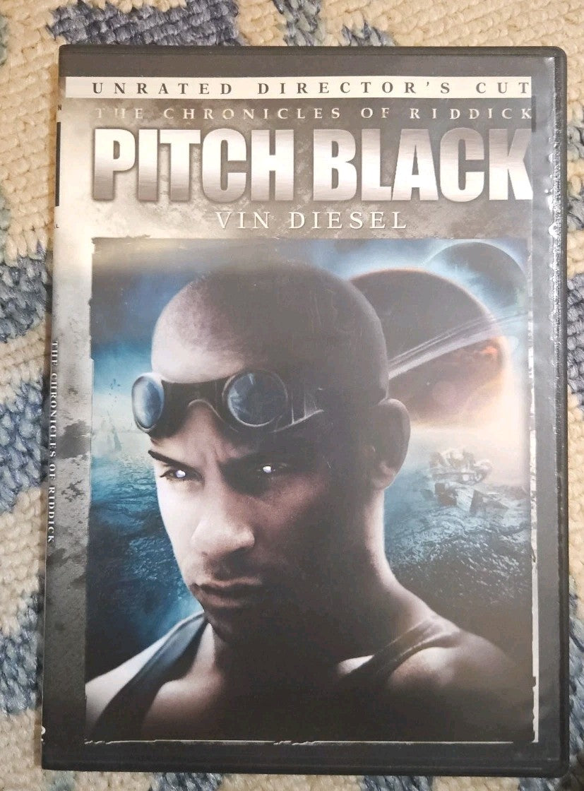 Pitch Black (DVD, 2000) Slim Case. Cropped Artwork. Tested