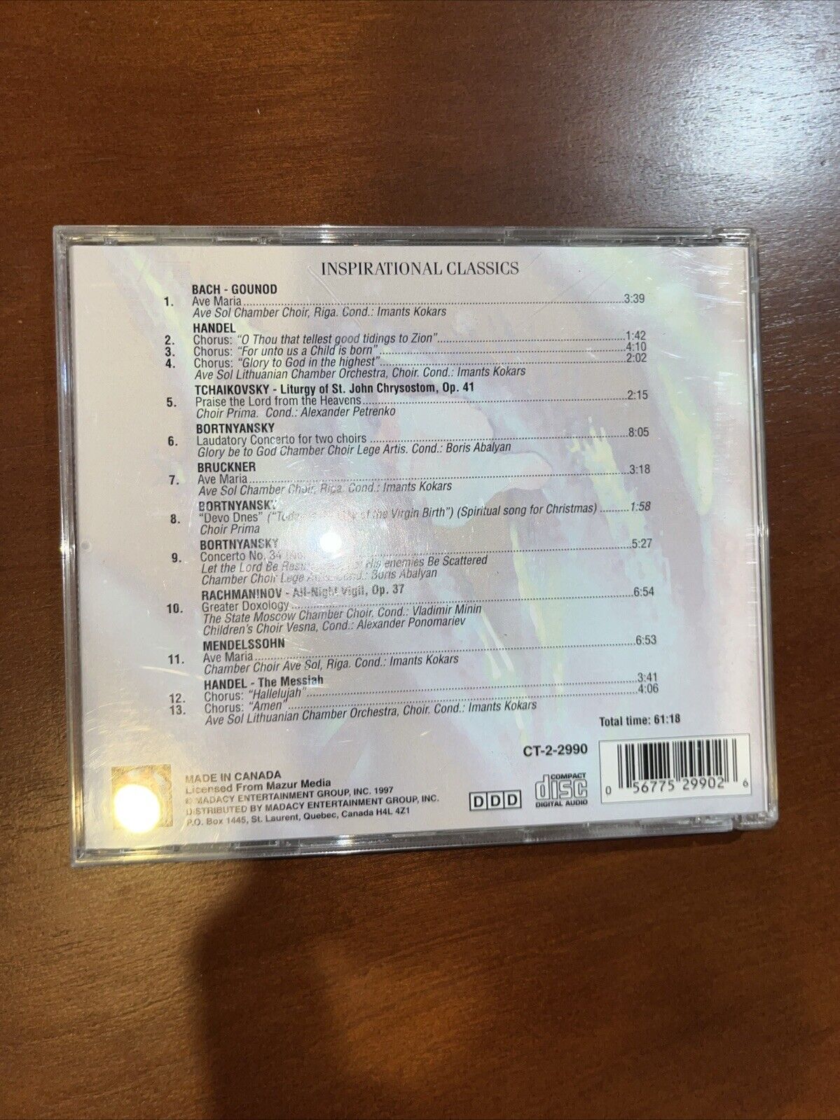Various : Inspirational Classics CD