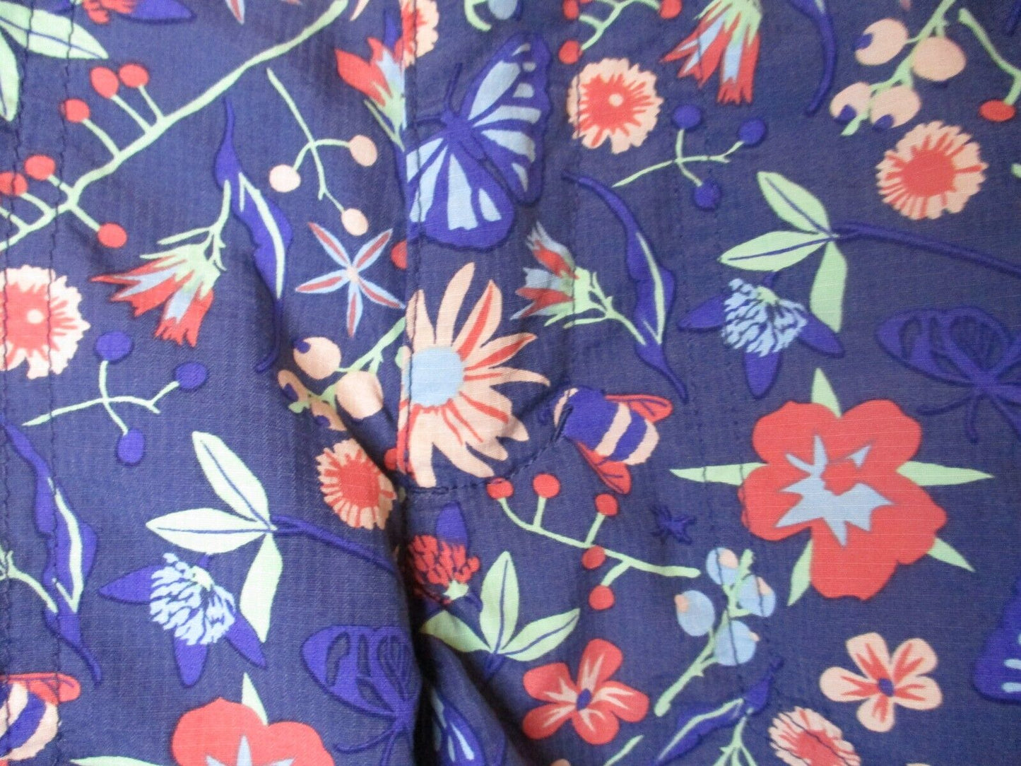 Girls Columbia Floral Shorts Outdoor Sportswear Omni-Shade Nylon XS 6