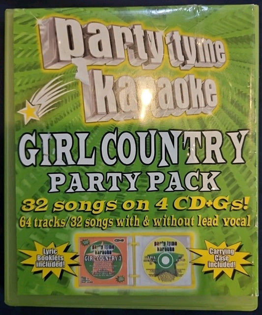 Party Tyme Karaoke: Girl Country Party Pack by Sybersound (CD, 2006)