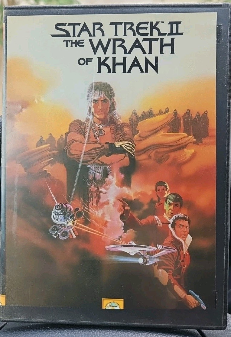 Star Trek II: The Wrath of Khan (DVD, 1982) Slim Case. Cropped Artwork. Tested