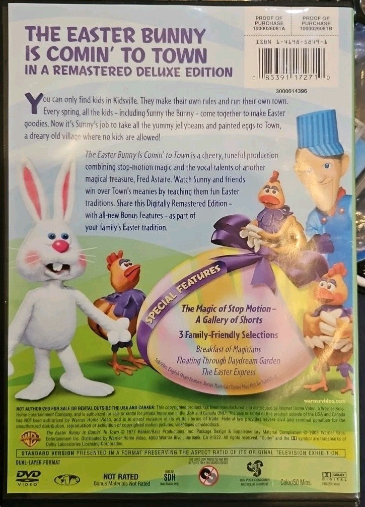 Easter Bunny Is Coming to Town (DVD, 1977)