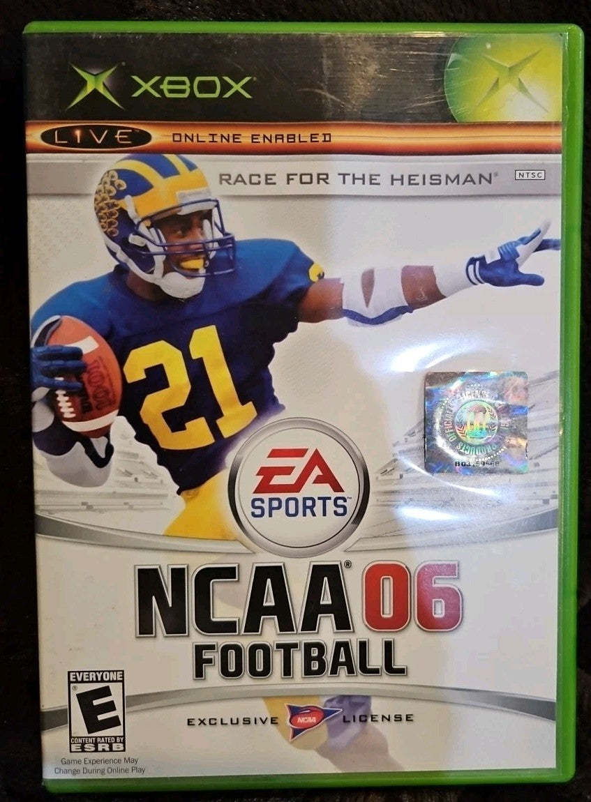 NCAA Football 06 (Xbox) Tested. No Scratches. New Case