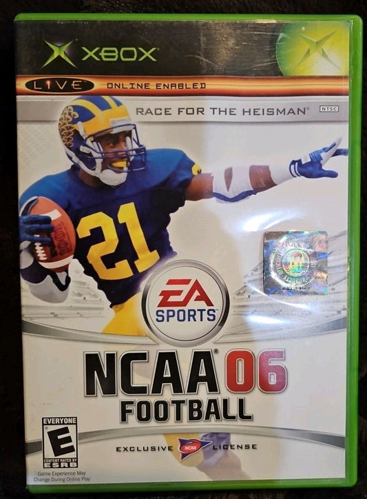 NCAA Football 06 (Xbox) Tested. No Scratches. New Case